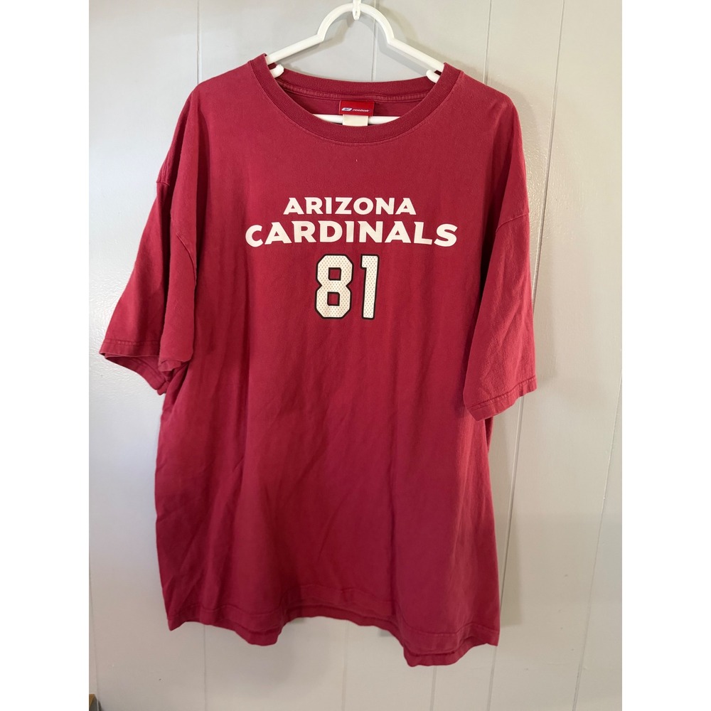 Reebok T-Shirt Mens XL Red Arizona Cardinals Anquan Boldin‎ 81 Graphic Tee